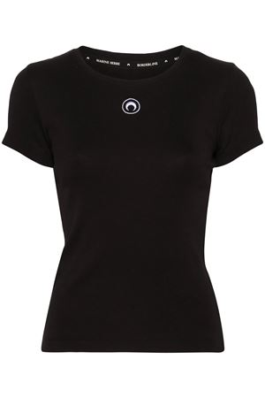 T-shirt Crescent Moon nero MARINE SERRE | WTT012ACJER0008BK99
